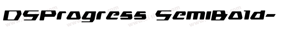 DSProgress SemiBold字体转换